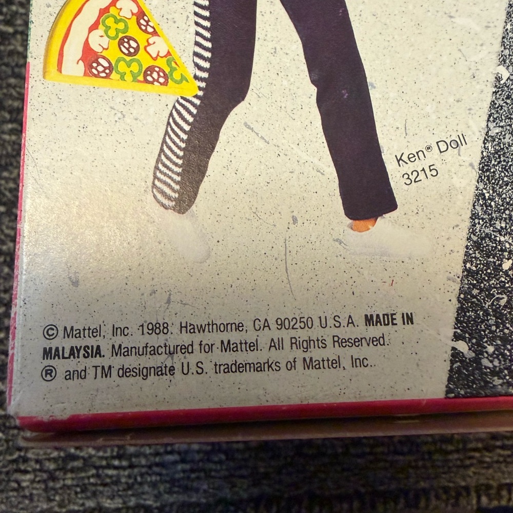 1988 Mattel Ken Doll with a Outfit in Yellow & Black - Picture 3 of 3